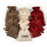 50PCS Jute Bag Vintage Burlap Sack Jewelry Packaging Pouch Wedding Candy