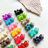 50PCS Korea Resin Candy Bear DIY Jewelry Set