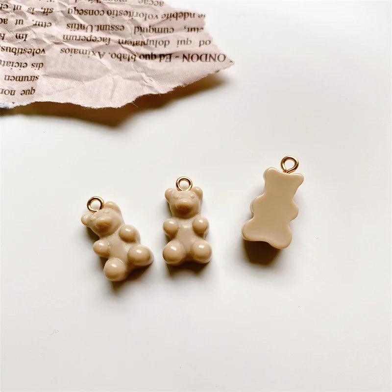 50PCS Korea Resin Candy Bear DIY Jewelry Set