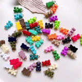 50PCS Korea Resin Candy Bear DIY Jewelry Set