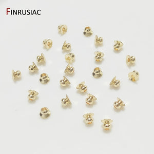 50PCS 14K/18K Plated Brass Flower Bead Caps for DIY Jewelry Making