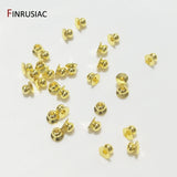 50PCS 14K/18K Plated Brass Flower Bead Caps for DIY Jewelry Making