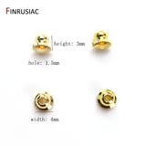 50PCS 14K/18K Plated Brass Flower Bead Caps for DIY Jewelry Making
