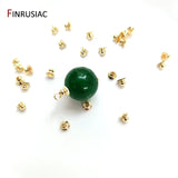 50PCS 14K/18K Plated Brass Flower Bead Caps for DIY Jewelry Making