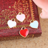 50PCS Assorted Tone Alloy Enamel DIY Charm Pendants