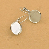 50PCS Plated Lever Back Earwires Earring Jewelry Making DIY Findings 12mm