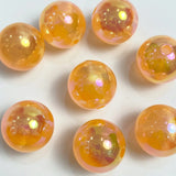 50PCS Luminous Acrylic Beads 16mm Round DIY Necklace Bracelets