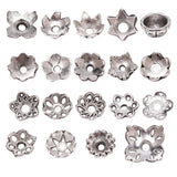 50PCS Metal Hollow Beads Alloy End Caps for DIY Necklace Bracelet Jewelry Making
