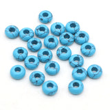 50PCS Turquoise Abacus Big Hole Bead 4MM for Jewelry Making DIY