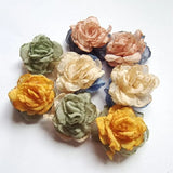 50PCS Flower Cabochons 35MM for DIY Jewelry Handcraft Making Stick On Surface