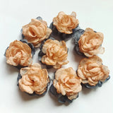 50PCS Flower Cabochons 35MM for DIY Jewelry Handcraft Making Stick On Surface