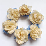 50PCS Flower Cabochons 35MM for DIY Jewelry Handcraft Making Stick On Surface