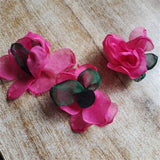 50PCS Soft Ribbon Flower Cabochons - DIY Hair/Handcraft Decoration Accessories