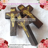 50PCS/PACK Wooden Rosary Accessory, Rosary Cross, Small Cross, Rosary Part