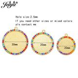 50PCS 20mm Pendant Base Blank Tray Bezel Settings for DIY Jewelry Making