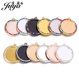 50PCS 20mm Pendant Base Blank Tray Bezel Settings for DIY Jewelry Making