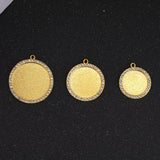 50PCS 20mm Pendant Base Blank Tray Bezel Settings for DIY Jewelry Making