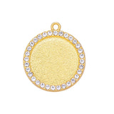 50PCS 20mm Pendant Base Blank Tray Bezel Settings for DIY Jewelry Making