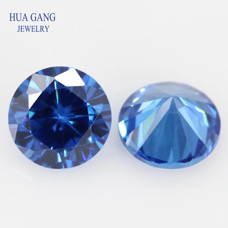 600PCS 12Color Birthday Stone Round Loose Cubic Zirconia Synthetic Spinel