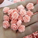 50PCS Pink Flower Beads Clay Material DIY Jewelry Finding Women Bracelets Making