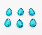 50PCS Rain Drop Shape Glass Rhinestones G04