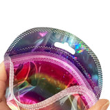 50PCS Rainbow Flash Plastic Ziplock Bags for DIY Jewelry Display