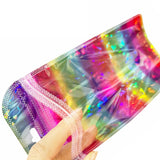 50PCS Rainbow Flash Plastic Ziplock Bags for DIY Jewelry Display
