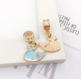 50PCS Random Mix Enamel Charms Pendants Large Hole DIY Jewelry Making