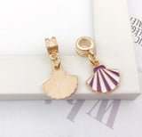 50PCS Random Mix Enamel Charms Pendants Large Hole DIY Jewelry Making