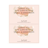 50PCS Pink Self-adhesive Thank You Sticker Small Bussiness Supply