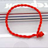 50PCS Red Rope Bangle Nylon Cord Craft Weave String Line Classic Jewelry