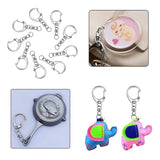 50PCS Metal Swivel Clasp Snap Hooks Trigger Clips D Rings for Keychain Hardware