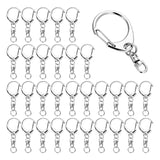 50PCS Metal Swivel Clasp Snap Hooks Trigger Clips D Rings for Keychain Hardware