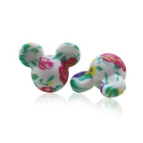 50PCS Mouse Beads Baby Teether BPA Free DIY Silicone Beads