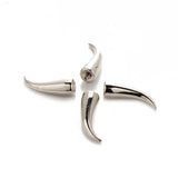 50PCS Silver 21mm Screw Back Cat Claw Spikes Studs for Leather Craft Hats Punk