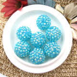 50PCS 20MM Chunky Resin Rhinestone Ball Beads for DIY Hand Accessories