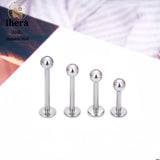 50PCS Stainless Steel Labret Lip Stud 16G Eyebrow Piercing Balls