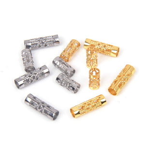 50PCS Stainless Steel Tube Spacer Beads for Jewelry Making DIY