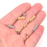 50PCS Stainless Steel Tube Spacer Beads for Jewelry Making DIY