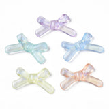 50PCS Acrylic Beads Glitter Bowknot Mixed 19x32.5x6mm Hole: 1.8mm