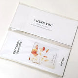 50PCS Brown Waterproof Coated Sticker Label Tag - Business Thank You