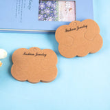 50PCS Brown Clouds Paper Card Hair Accessories Display Card DIY Hair Clip Packag