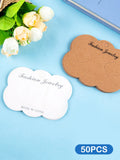 50PCS Brown Clouds Paper Card Hair Accessories Display Card DIY Hair Clip Packag