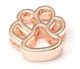 50PCS 10MM Slide Charm Paw Footprint For Stainless Steel Wristband Bracelet