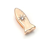 50PCS Fish Slide Charm DIY Accessory For Stainless Steel Bracelet
