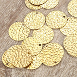 50PCS Copper Coin Charms Round Disc Pendants for Jewelry Makings
