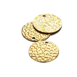 50PCS Copper Coin Charms Round Disc Pendants for Jewelry Makings