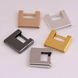 50PCS Copper Geometric Brass Pendant DIY Square Bag Charm Accessories