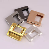 50PCS Copper Geometric Brass Pendant DIY Square Bag Charm Accessories