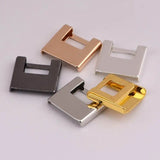 50PCS Copper Geometric Brass Pendant DIY Square Bag Charm Accessories
